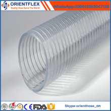 Mangueira de fio de aço de PVC anti-química anti-UV flexível